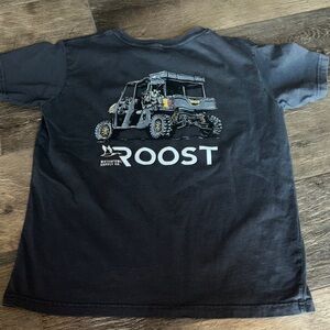 Roost Boys Short Sleeve Tee - dark gray XL